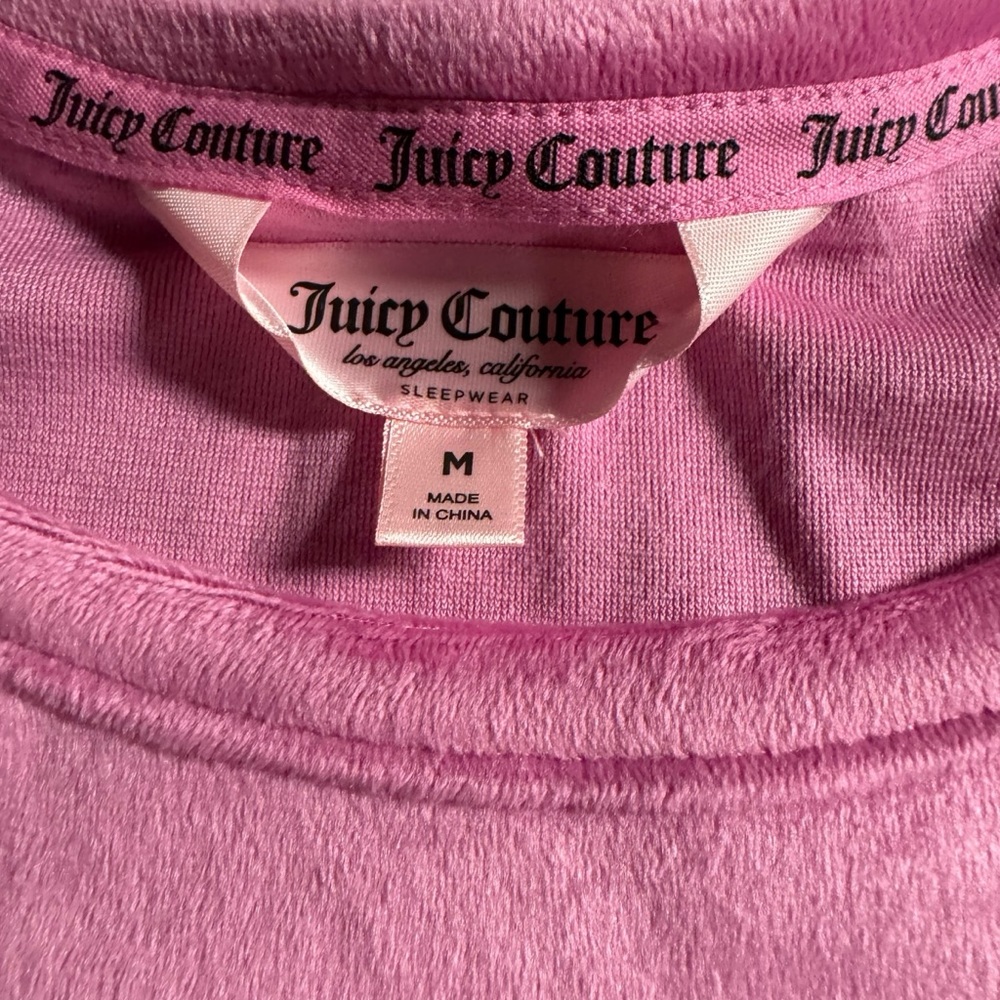 NEW Juicy Couture pink short sleeve pajama top size medium‎ - Picture 4 of 8